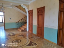 A villa with a sea view pool is for sale in Hazi Aslanov, -12