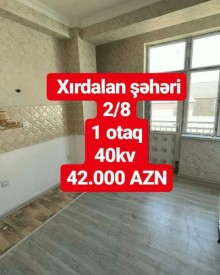 A 1-room apartment  in a new building in Khirdalan, -2