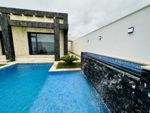 A modern courtyard house with a swimming pool in Mardakan, -5