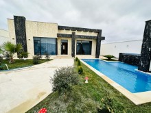 A modern courtyard house with a swimming pool in Mardakan, -8