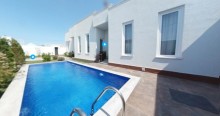 3D tour 360 panorama of a house with a pool in a closed town in Mardakan, -1
