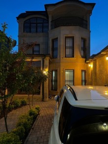A 2-storey + mansard courtyard house is for sale in Baku, -3