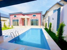 A house with a swimming pool is for sale near secondary school No. 230 in Baku, Shuvalan, -5