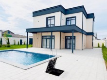 Продается новый 2-х этажный и 4-х комнатный дом в дачном массиве Шувелан в городе Баку, -1