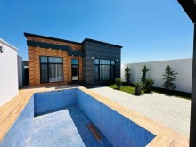 A new modern house with a swimming pool is for sale in Baku on the Shuvelan Park road, -5