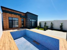 A new modern house with a swimming pool is for sale in Baku on the Shuvelan Park road, -20
