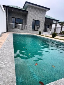 Buzovnada yola yaxın elit məhəllədə yeni villa satılır, -10