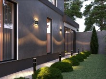 Şağanda “White Box” formatında 17 metr Hovuzu olan şəxsi villa satılır, -19