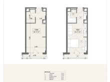 1 otaqlı Sea Breeze Arabian Ranches Ayparanın yanında studiya mənzil 3d tur, -4