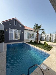 Mərdəkanda hovuzlu evlərin satışı. 1 mərtəbəli 4 otaqlı ev 140 m2, -20