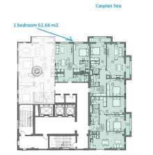 Arabian Ranches Sea Breeze E Tower 2 otaqlı dəniz mənzərəli mənzil satılır, -4