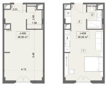 Təcili satılır Sea Breeze Arabian Ranches təmirli Studiya mənzil, -5